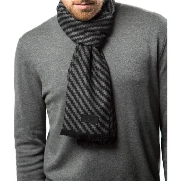 Winter Cashmere Feel Men Scarf,100% Cotton Fashion Scarves, In Elegant - Picture 6 of 7